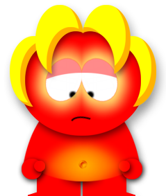 Sad South Park Demon. Thinks you should buy a timeshare so you don't have a bad time.